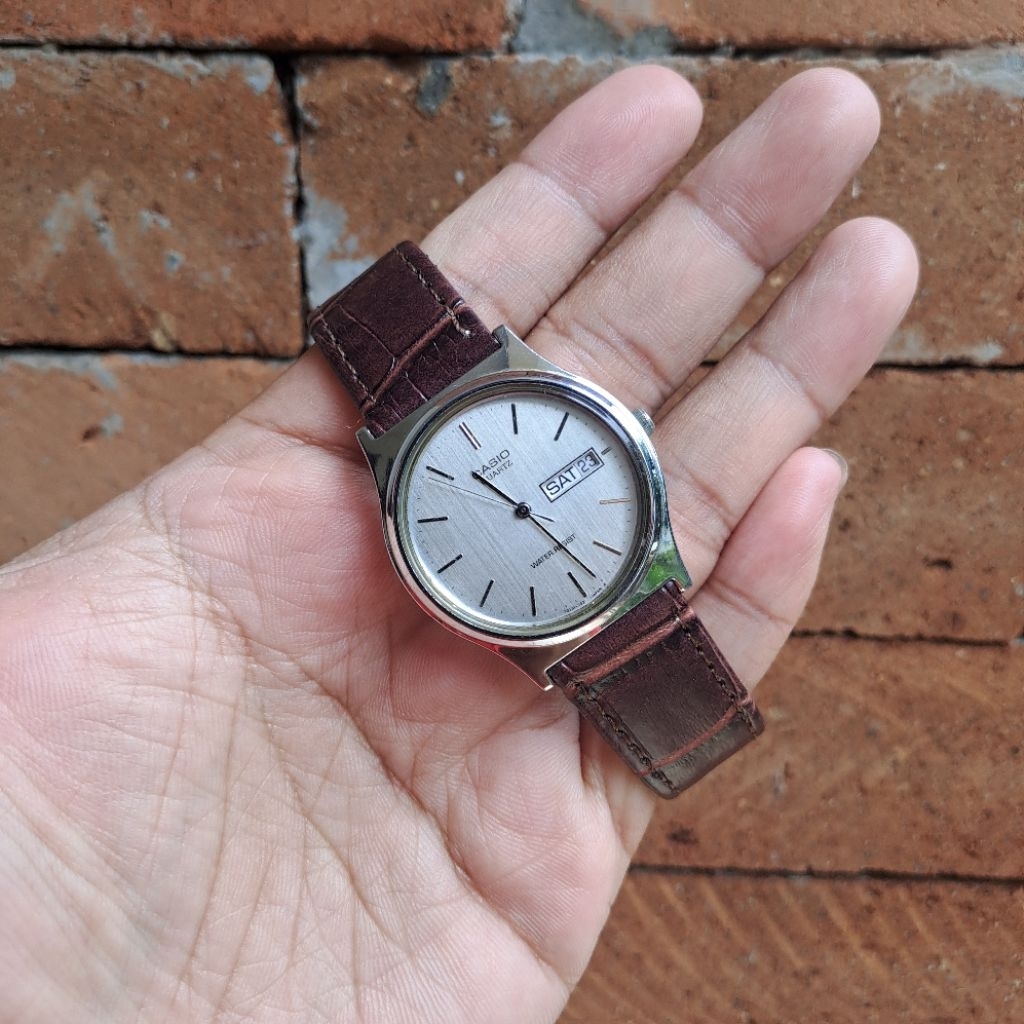 Jam Tangan Casio MQ-514 silver Original