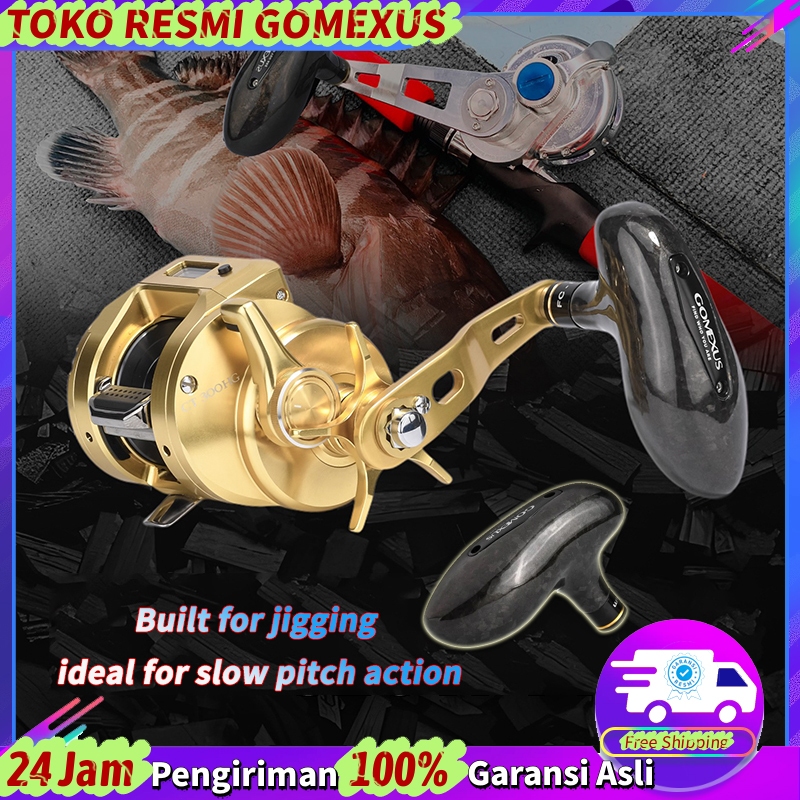 Gomexus Knob T-bar Forged Carbon Saltwater Handle Knop Cocok untuk jigging  digunakan pada reel Shim