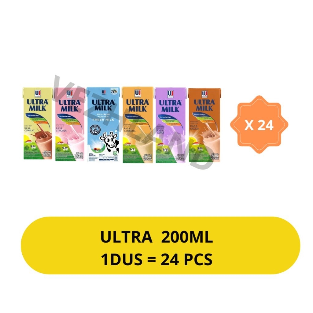 Susu Ultra 200ml ( Grosir ) ( Surabaya ) ( Instant )