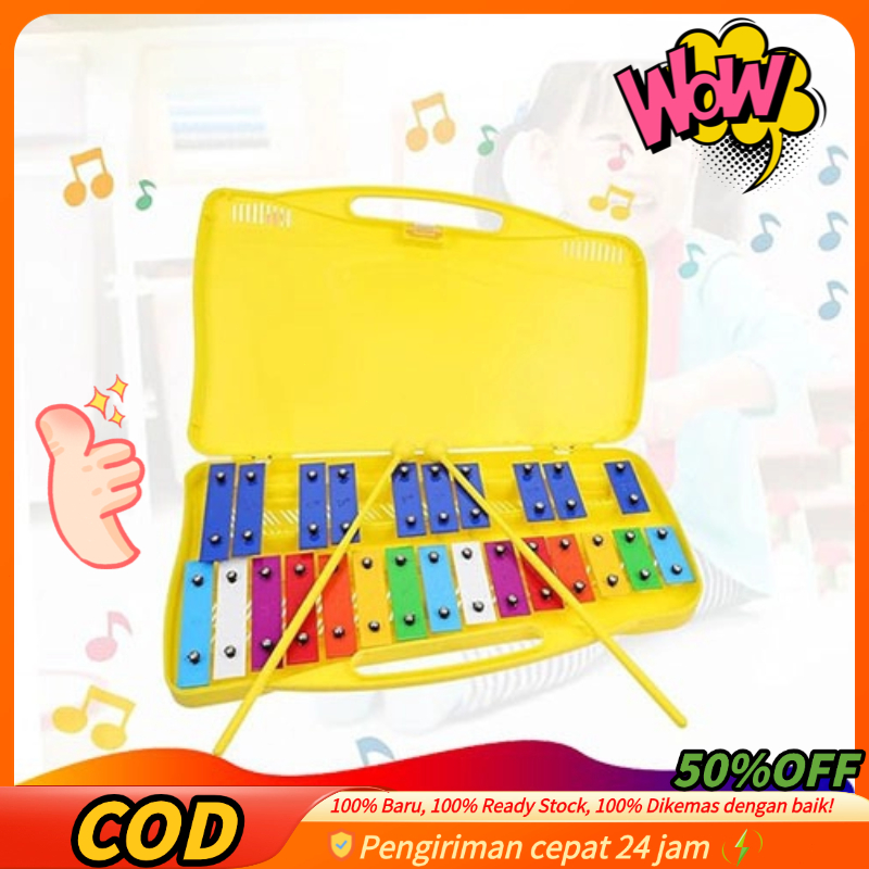 Colorful 25 Notes Glockenspiel Xylophone Percussion Rhythm Musical 25Notes Glockenspiel Xylophone Ha