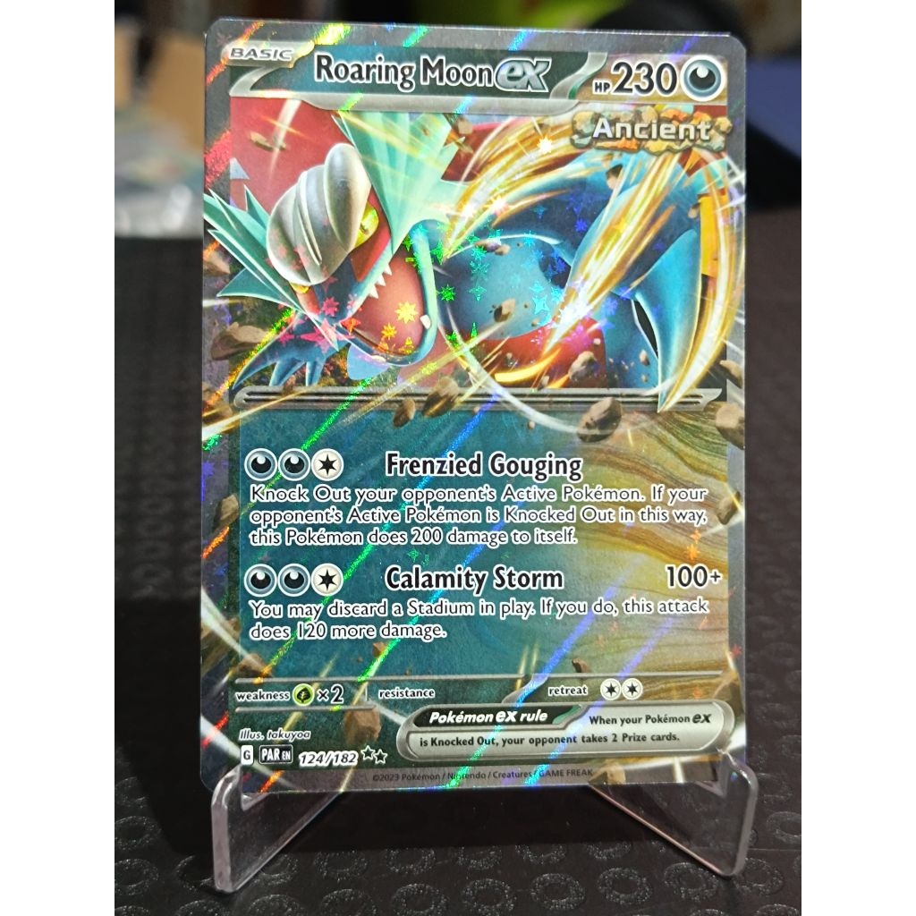 kartu pokemon TCG ori English roaring moon ex RR