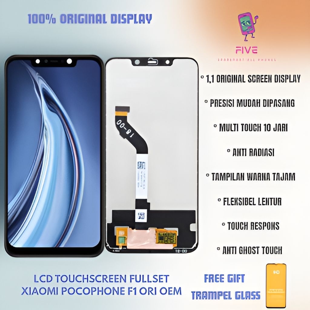 LCD TOUCHSCREEN FULLSET XIAOMI POCOPHONE F1 ORI OEM