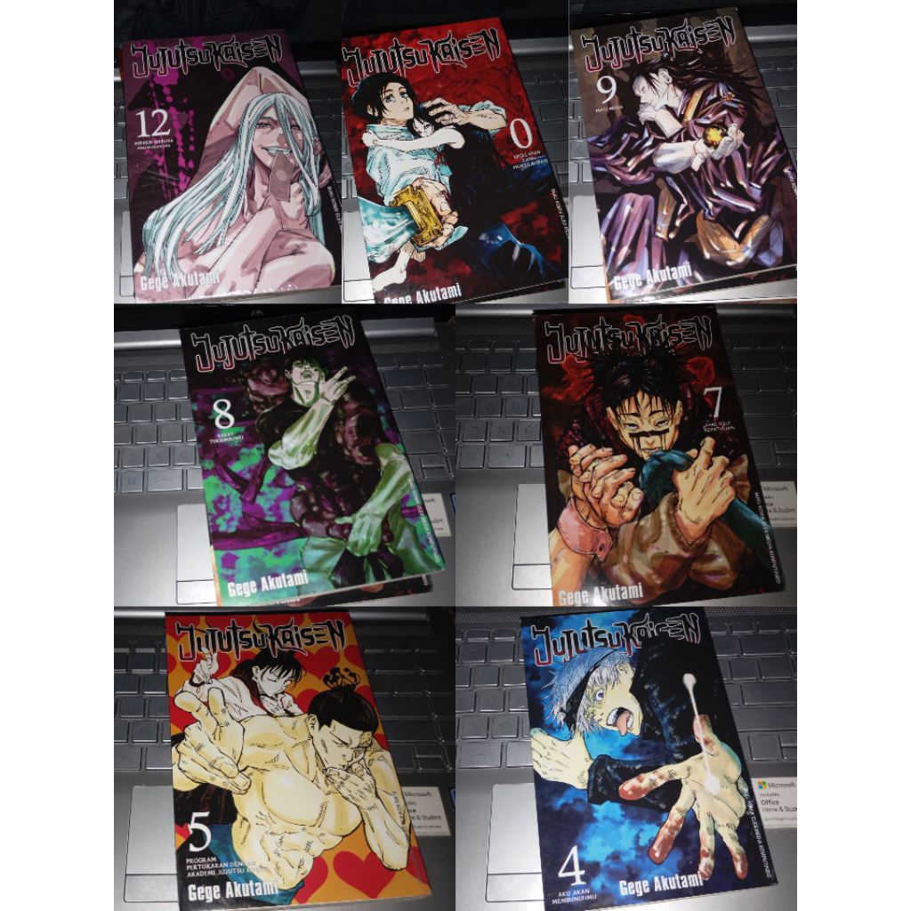 Manga Jujutsu Kaisen 0 4 5 7 8 9 12 (preloved)