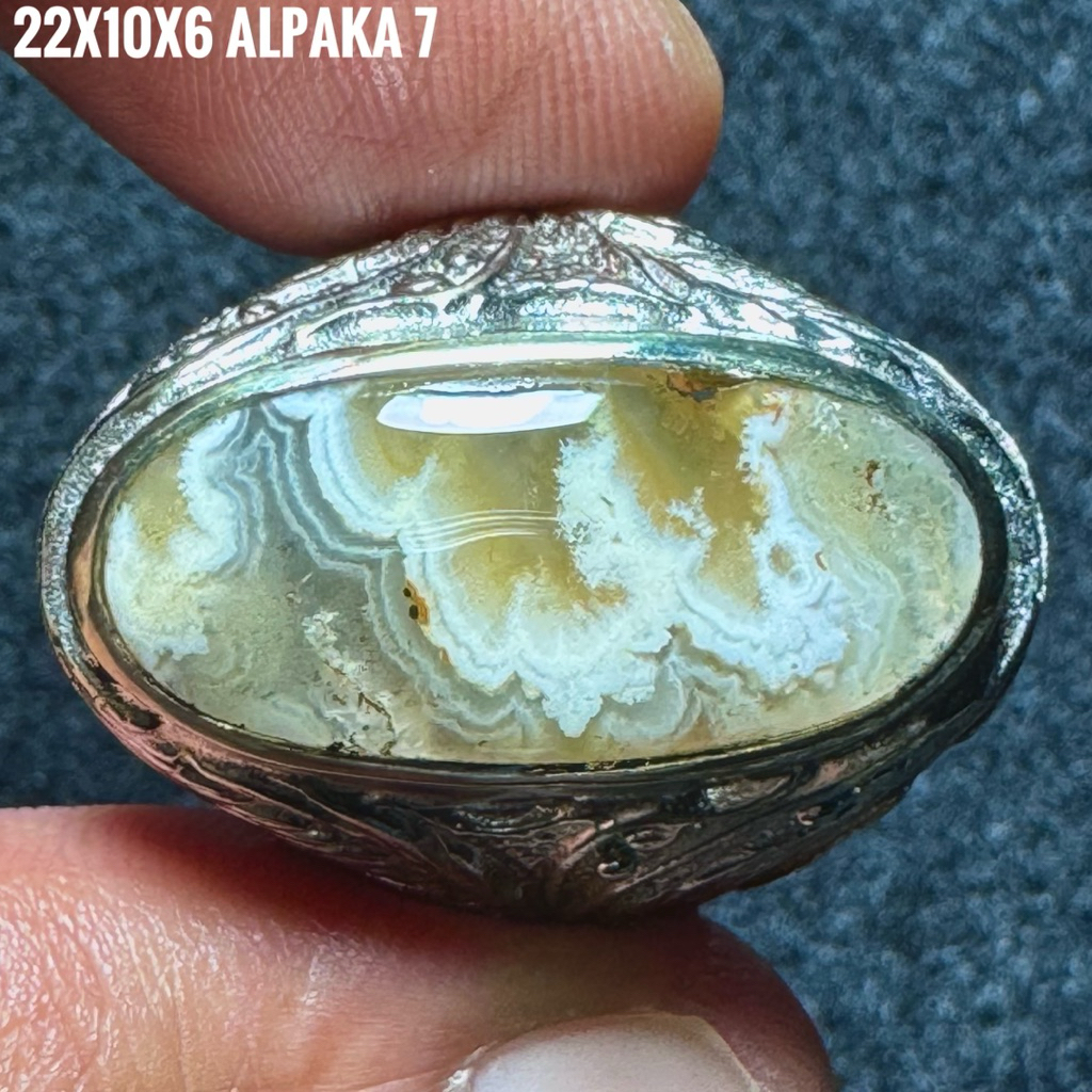 Cincin Batu Akik Natural Lafadz Allah