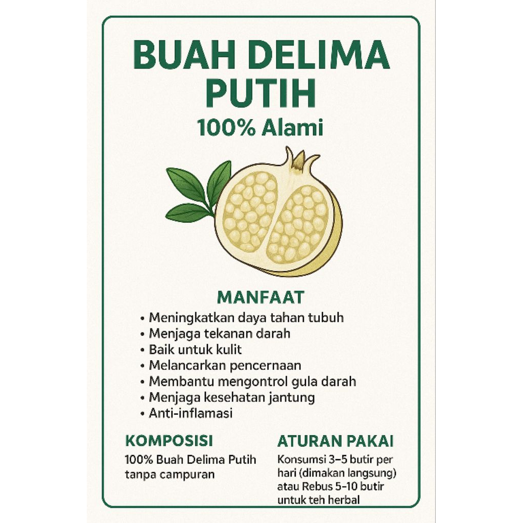 Buah delima segar jumbo isi 1 buah