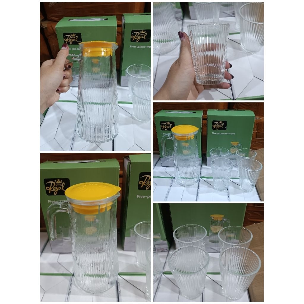 Terlaris Teko set gelas / Teko set kado / Teko set gelas royal