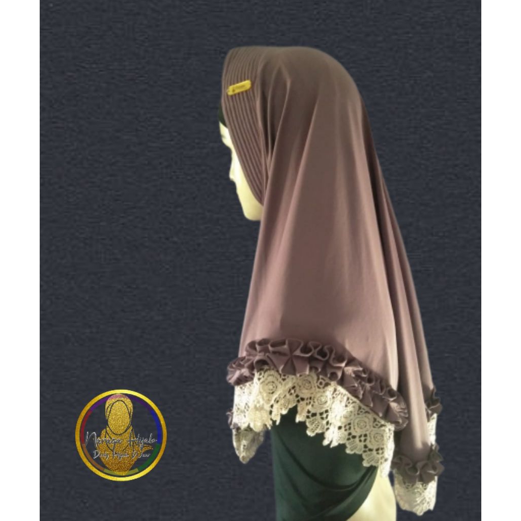 Naraga Hijab_hijab bergo_gotik renda