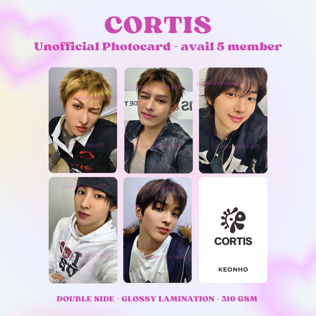 (ISI 2) CORTIS Unofficial KPOP NARA FS FANSIGN Photocard PC James Martin Juhoon Seonghyeon Keonho