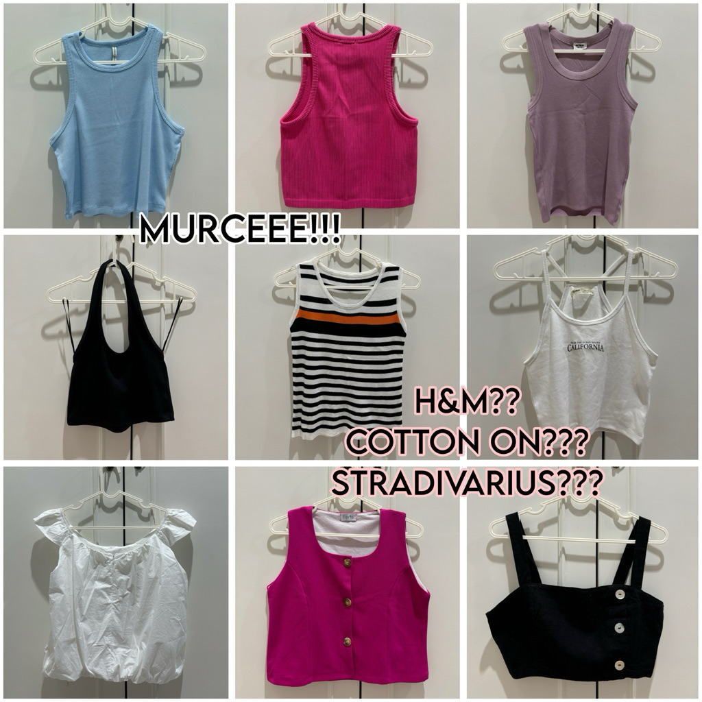 preloved tank top branded & no brand