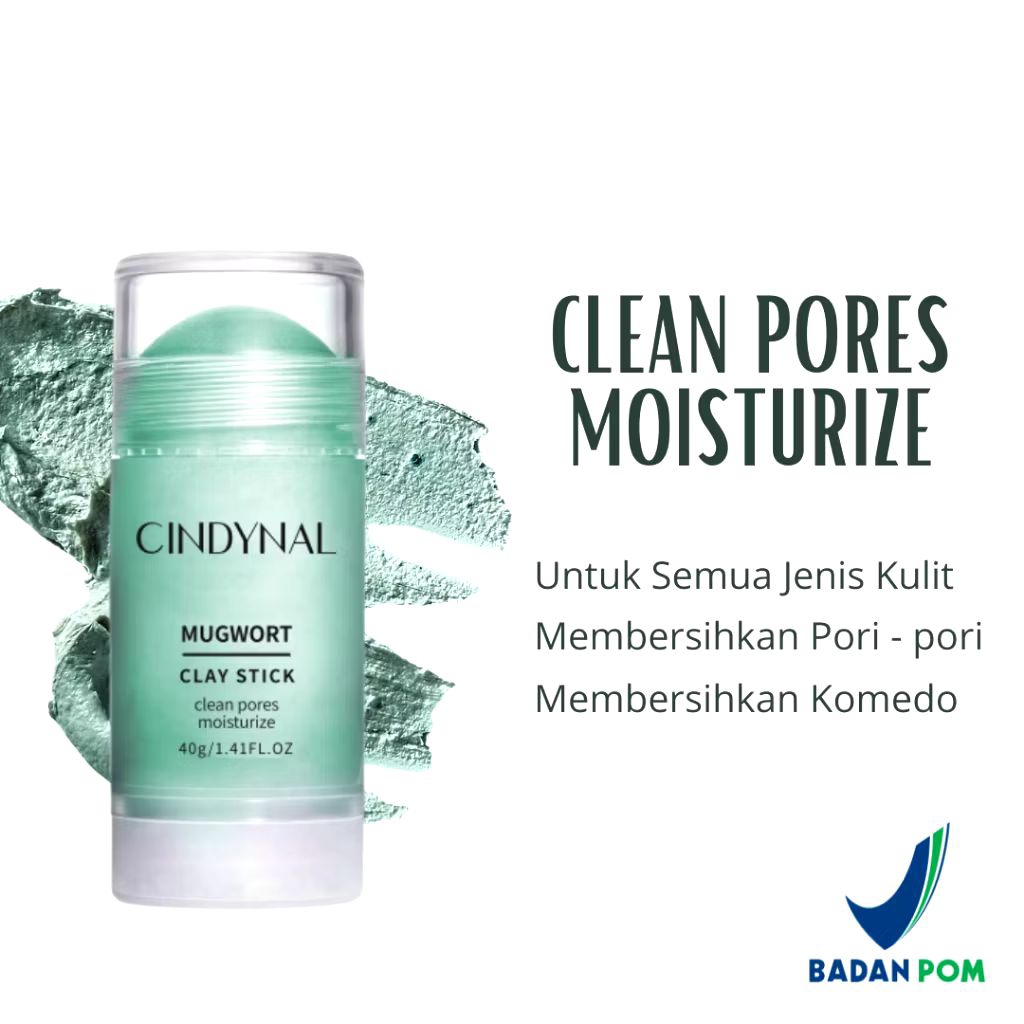 FELIZ - [BPOM] CINDYNAL Green Mask Stick / Masker Wajah Green Tea Pembersih Komedo Hidung