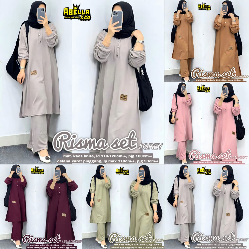 Pakaian Wanita HQ RISMA SET From AbELLA FASHION STORE