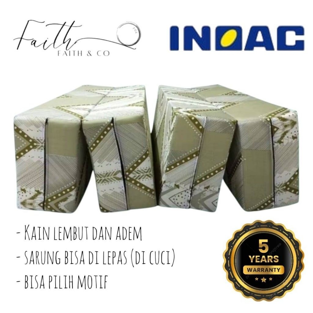 Kasur busa lipat INOAC / ROYAL FOAM tebal 30 cm. Garansi 5 tahun.