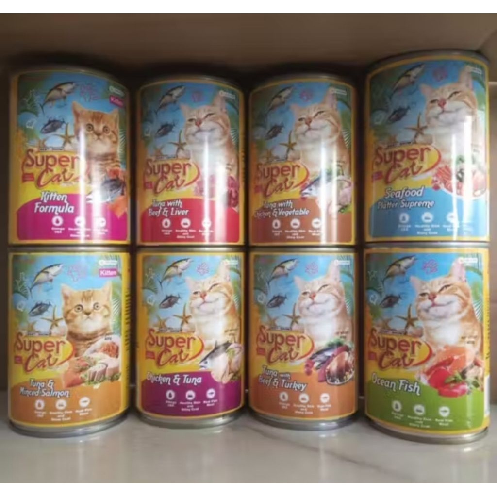 Super cat kaleng 400gr