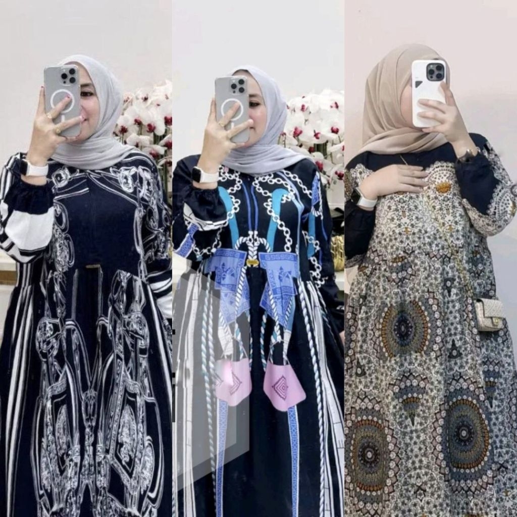 GAMIS DRESS RAYON / GAMIS RAYON / GAMIS MODEL TERBARU / GAMIS MOTIF /  GAMIS BAHAN RAYON / GAMIS DRE