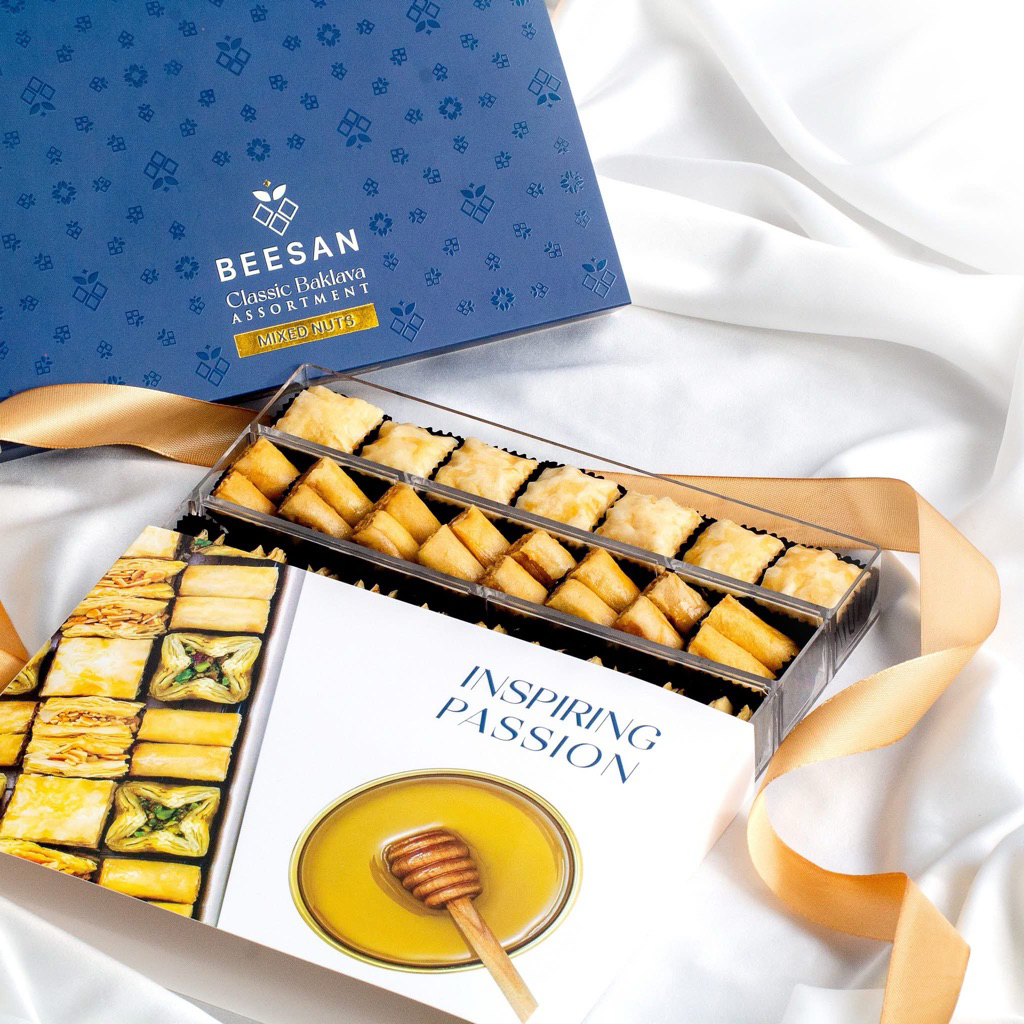 Beesan baklava - Classic Baklava Assortment (Mixed nuts) kemasan hampers