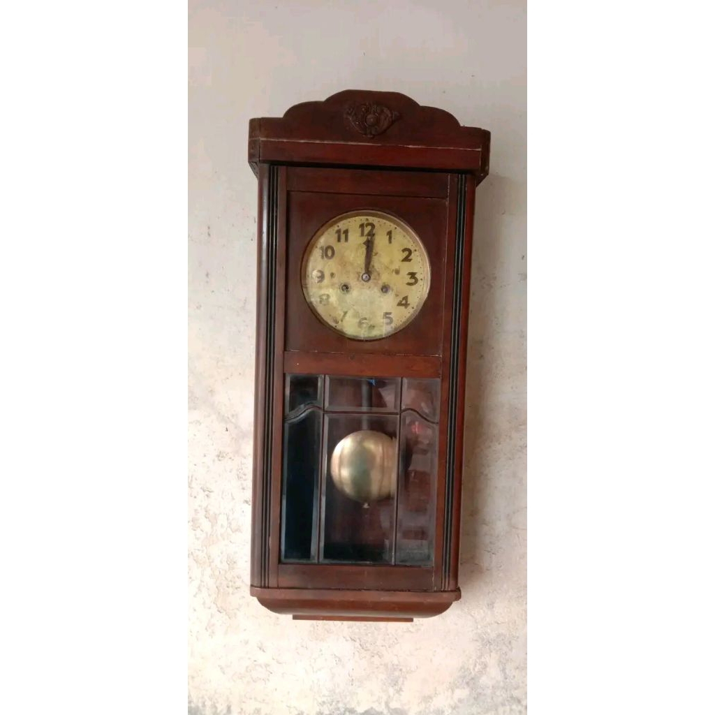 Jam kuno antik tengahan Junghans senar spiral