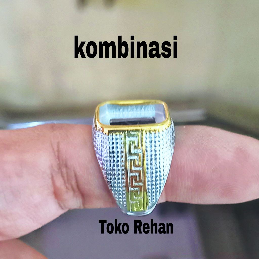 RING CINCIN EMBAN TITANIUM KOTAK
