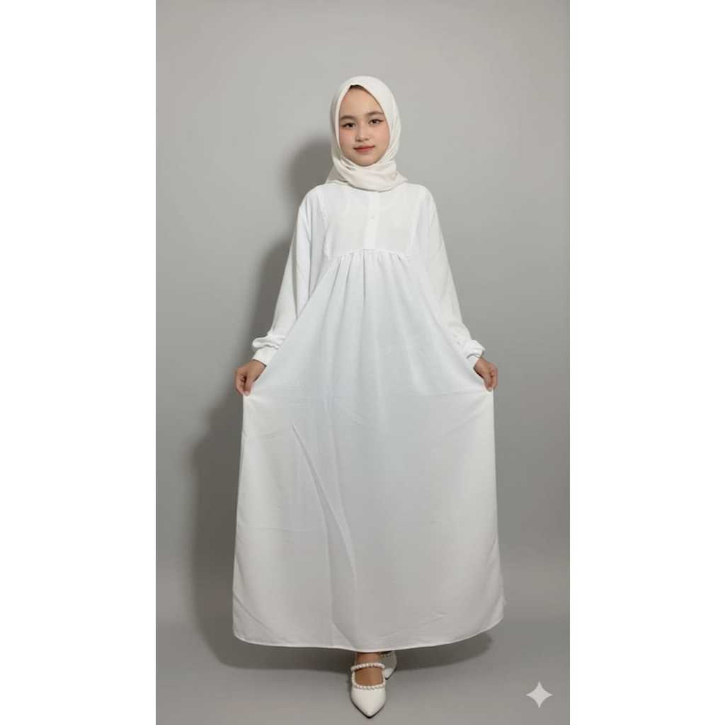 BAJU LEBAAN 2026 GAMIS ANAK POLOS ALIKA DRES USIA TANGGUNG GAMIS LEBARAN//PENGAJIAN//KONDANGAN