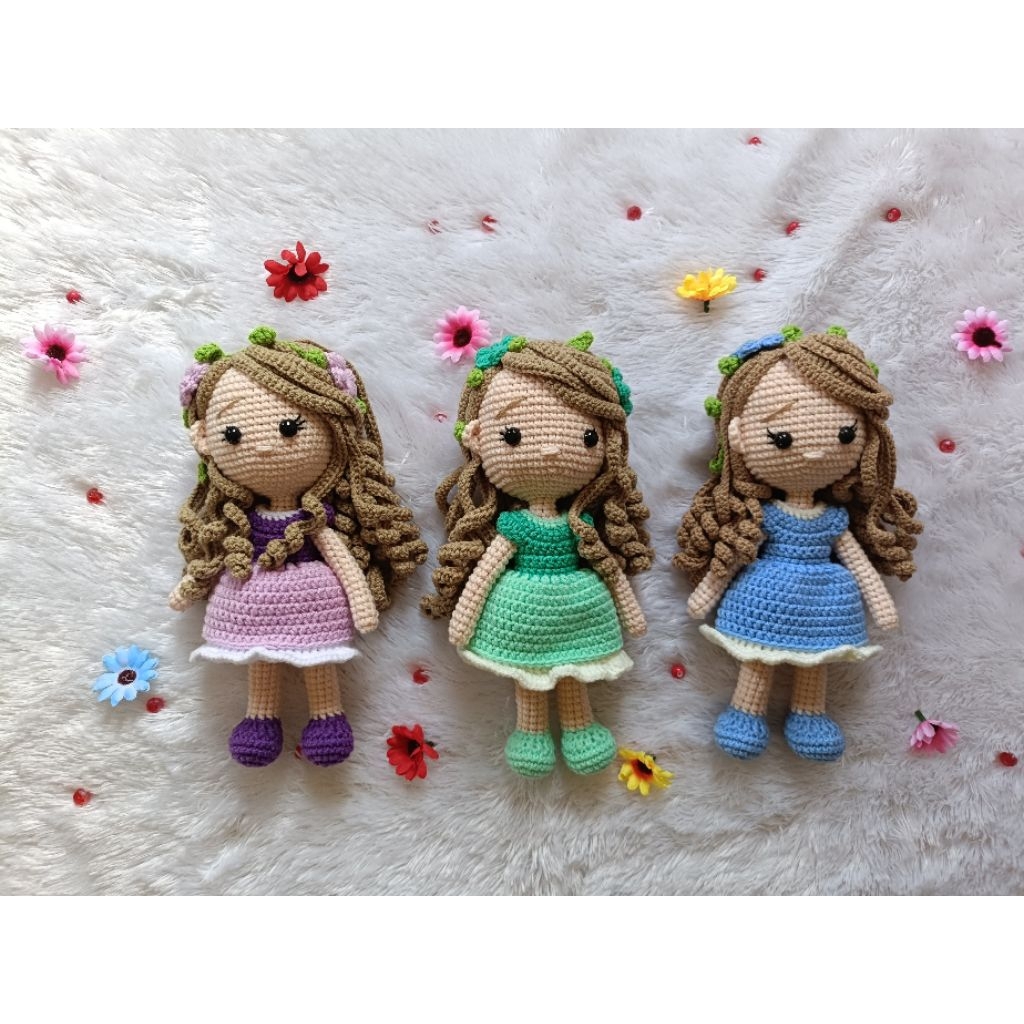 Boneka rajut Rapunzel/amigurumi rapunzel