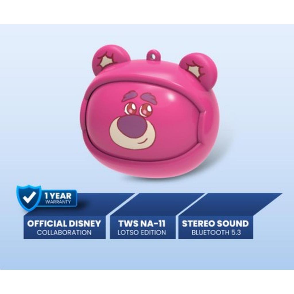 Rexus TWS NA-11 Lotso Edition Earphone Bluetooth 5.3 Stereo Sound