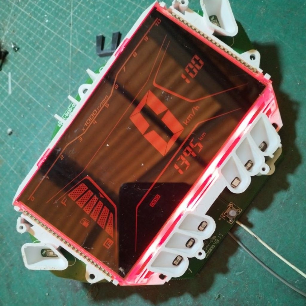pcb dan lcd spidometer aerox old (tipe R)