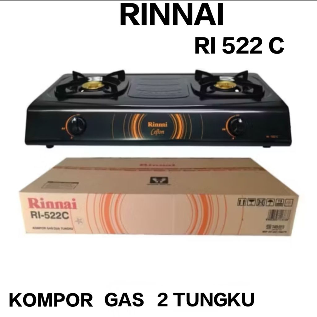 RINNAI KOMPOR GAS 2TUNGKU RI522C CEFLON