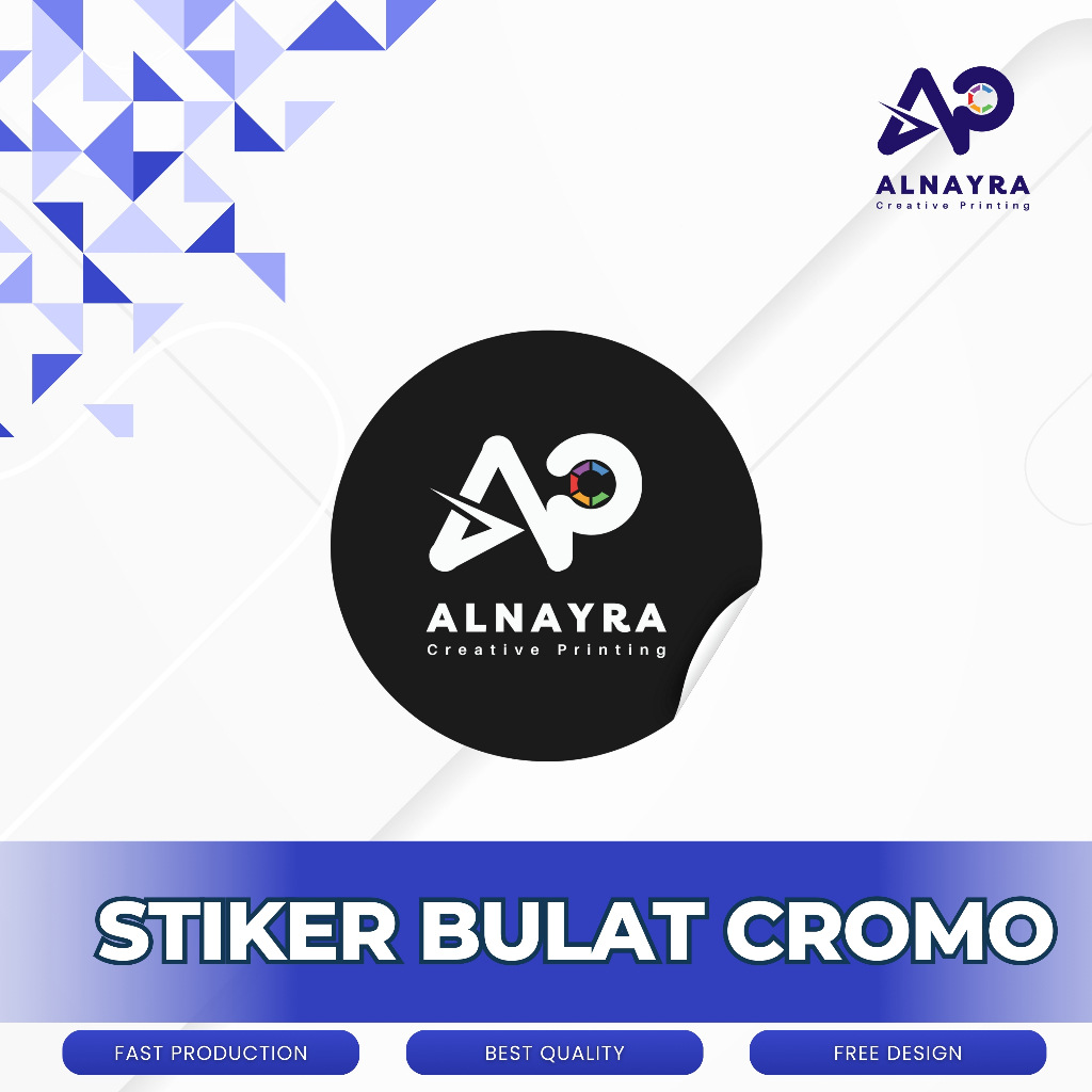 Cetak Stiker Bulat Cromo | Stiker Bulat Custom Label Stiker Bulat Label Makanan