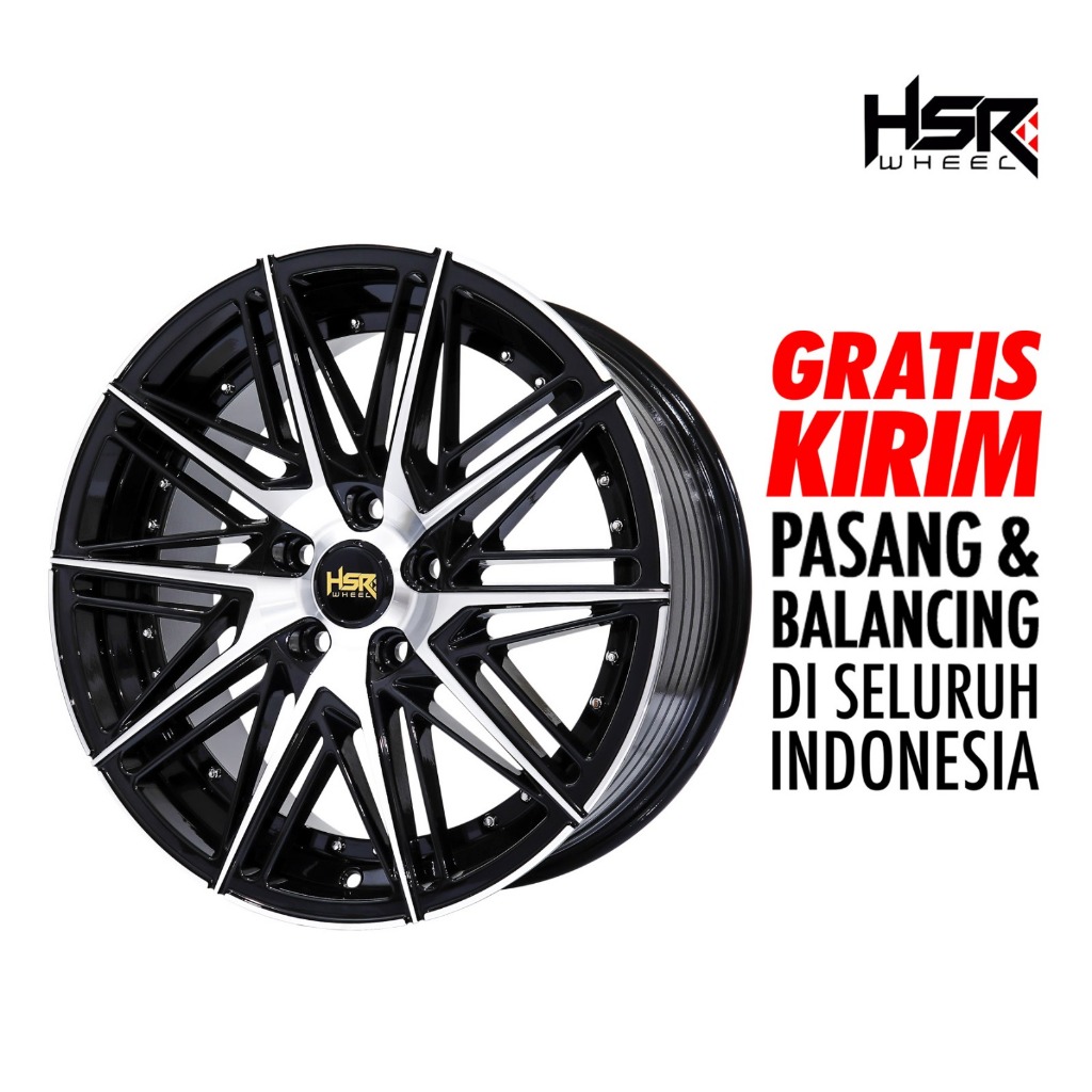 HSR WHEEL Velg Mobil Ring 18 HSR BALIGE JA141 Cocok All New Livina, Xpander,Ertiga,CR-V, Civic, HRV,