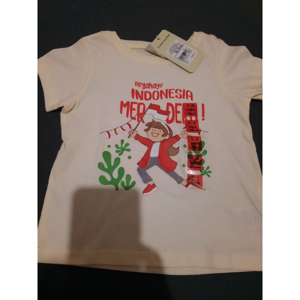 (NEW) Kaos Anak Juniors Babyshop / Atasan Juniors Babyshop / Kaos Kemerdekaan Juniors