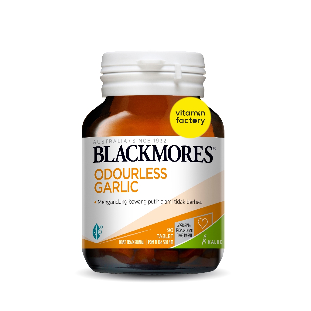 Blackmores Odourless Garlic 90 Tablet Meringankan Gejala Darah Tinggi