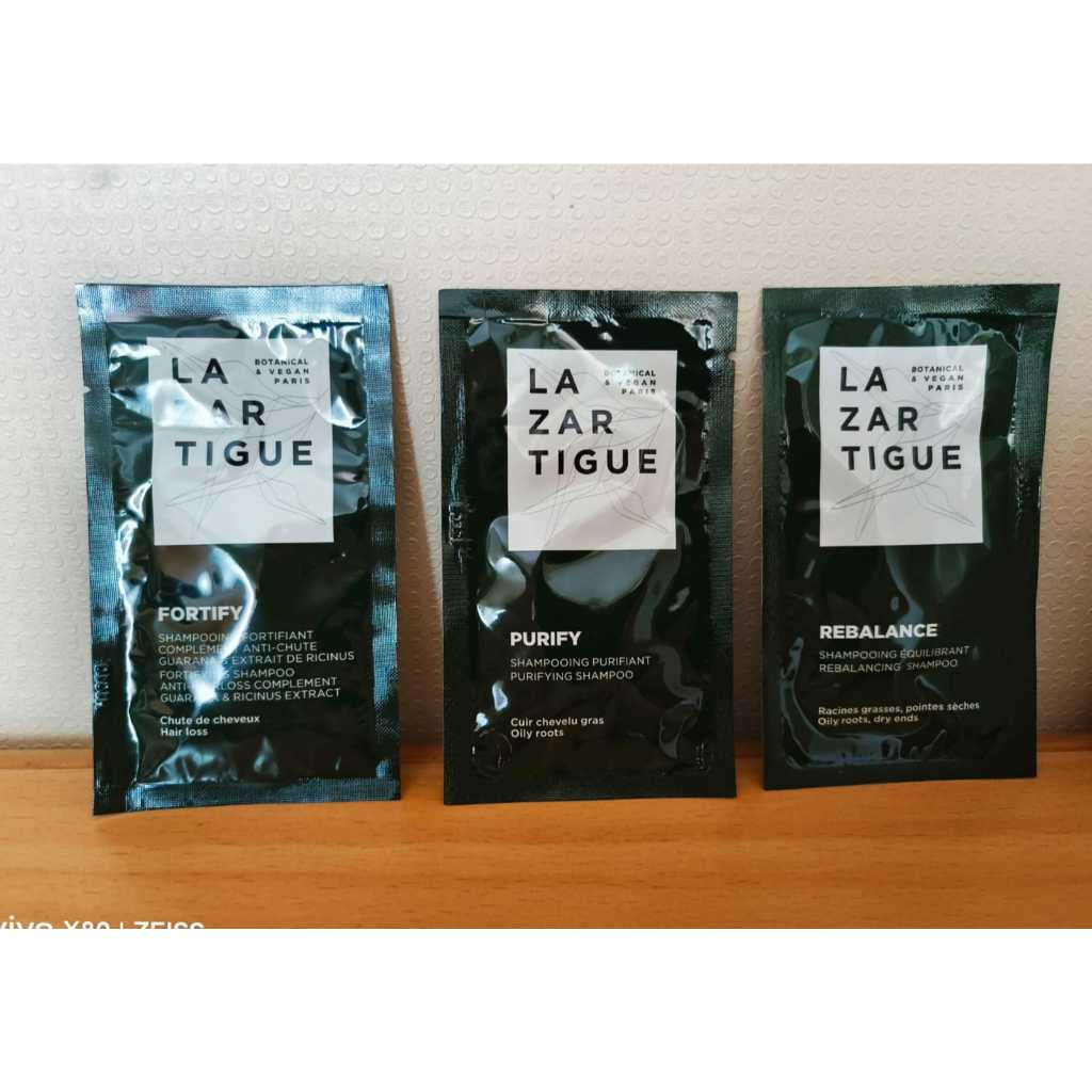 Lazartigue Rebalance Shampoo 10ml / Lazartigue Purify Shampoo 10ml / Lazartigue Fortify Shampoo 10ml