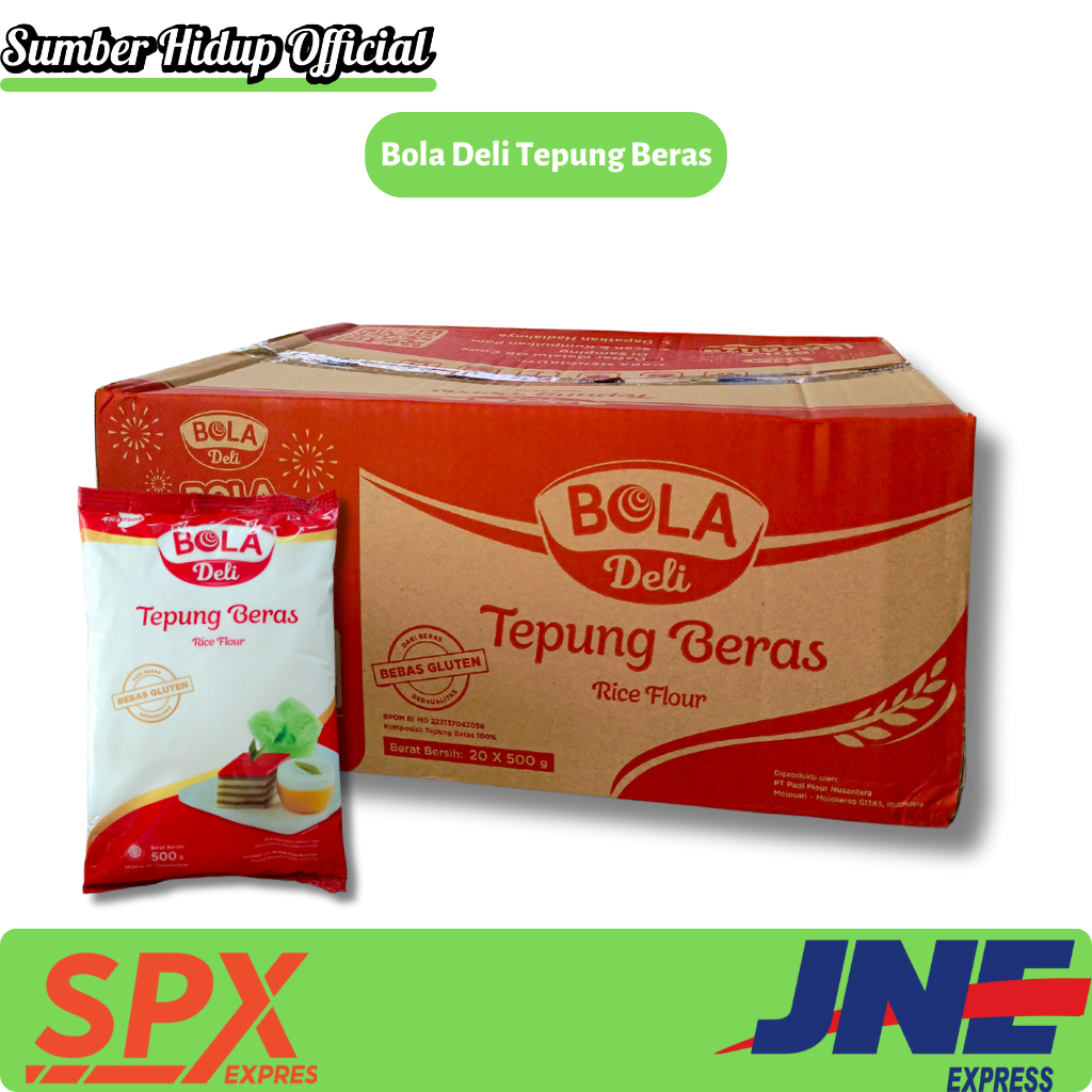 ( Per Dus ) Tepung Beras Bola Deli 20 Pcs ( 500gr ) Glutinous Rice Flour / Tepung Beras Bola Deli