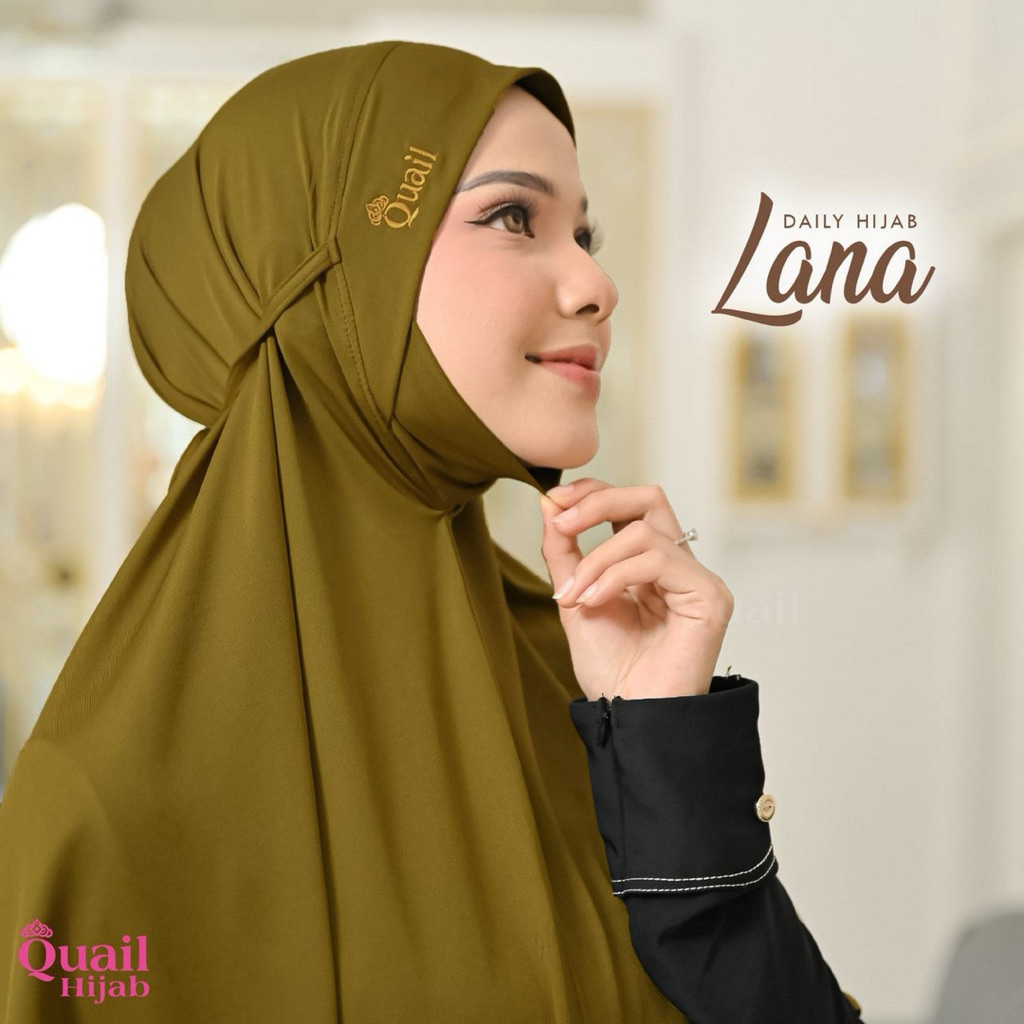 Quail Hijab – Lana | Khimar Bergo Syari Jersey Premium Adem Menutup Dada