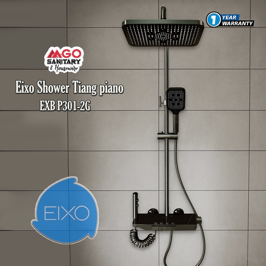 EIXO SHOWER SETS PIANO PANAS DINGIN/SHOWER TIANG PIANO DIGITAL KUNINGAN