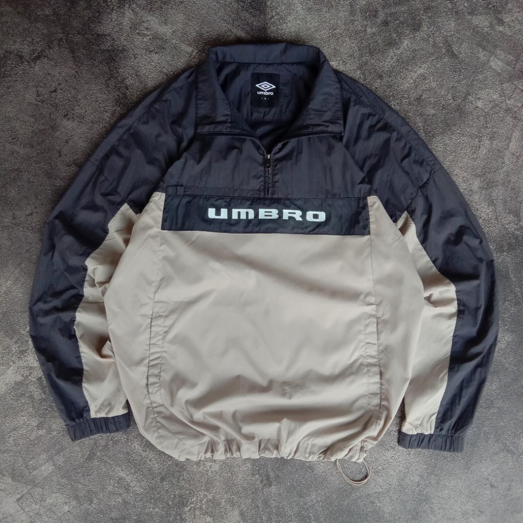 Windbreaker jacket Umbro Big Script, Halfzip Umbro Classic original, Casual Umbro windbreaker jacket