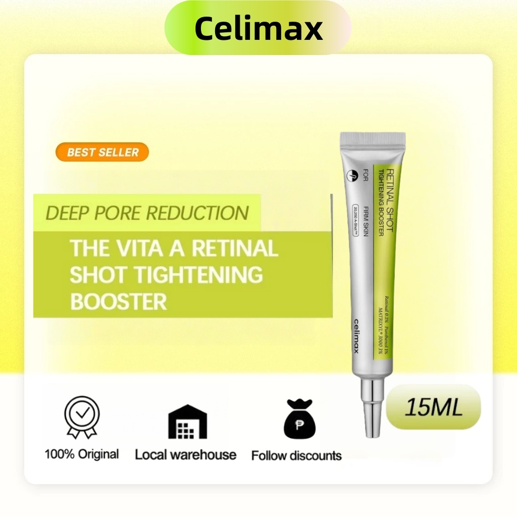 Celimax The Vita-A Retinal Shot Tightening Booster 15ml dengan Liposomized Retinal,Pengecil Pori-por