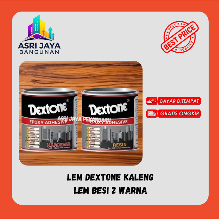 Lem Besi Dextone 2 Komponen dengan Ukuran Kaleng Sudah dengan Resin dan Hardener ( masing - Masing b