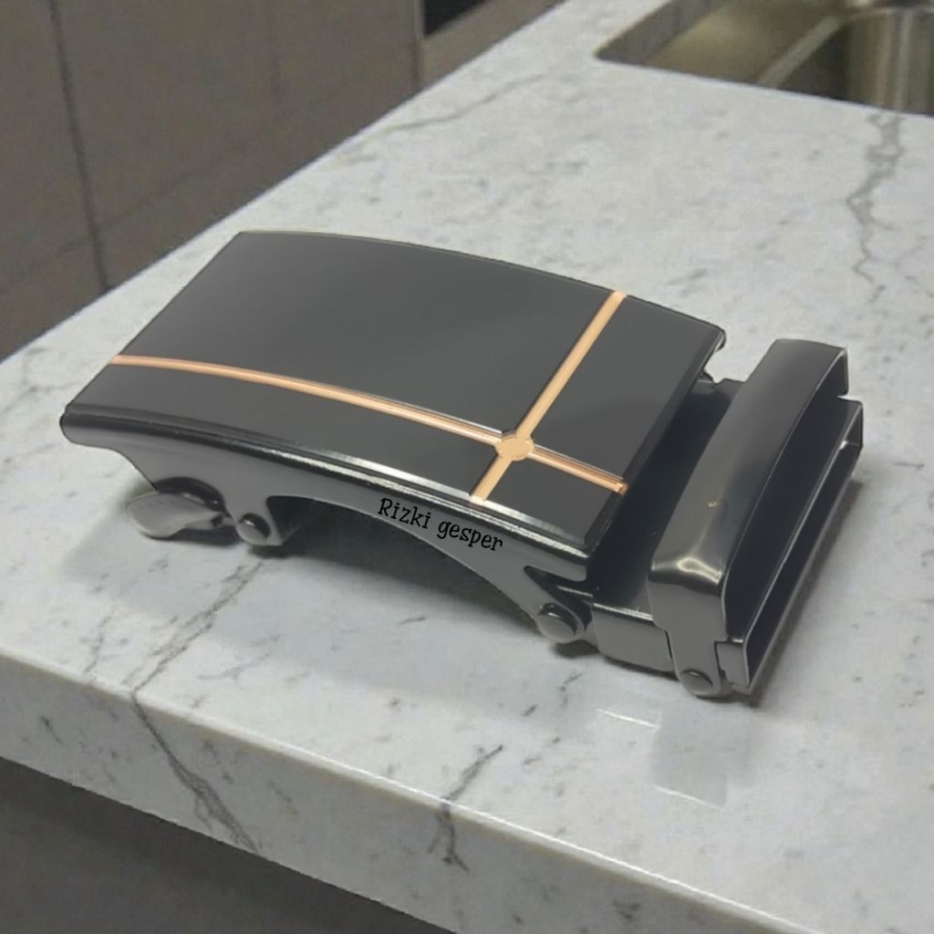 KEPALA GESPER KULIT KEPALA IKAT PINGGANG PRIA RELL AUTOMATIS KEPALA GESPER ELEGAN