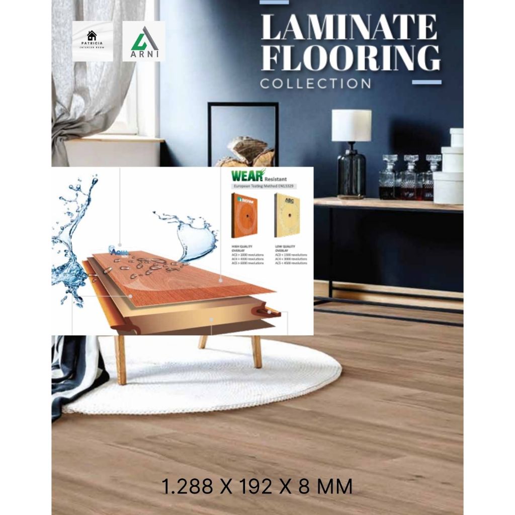 Lantai Parquet Inovar Kayu | Parquet Motif Kayu | Tebal 8mm