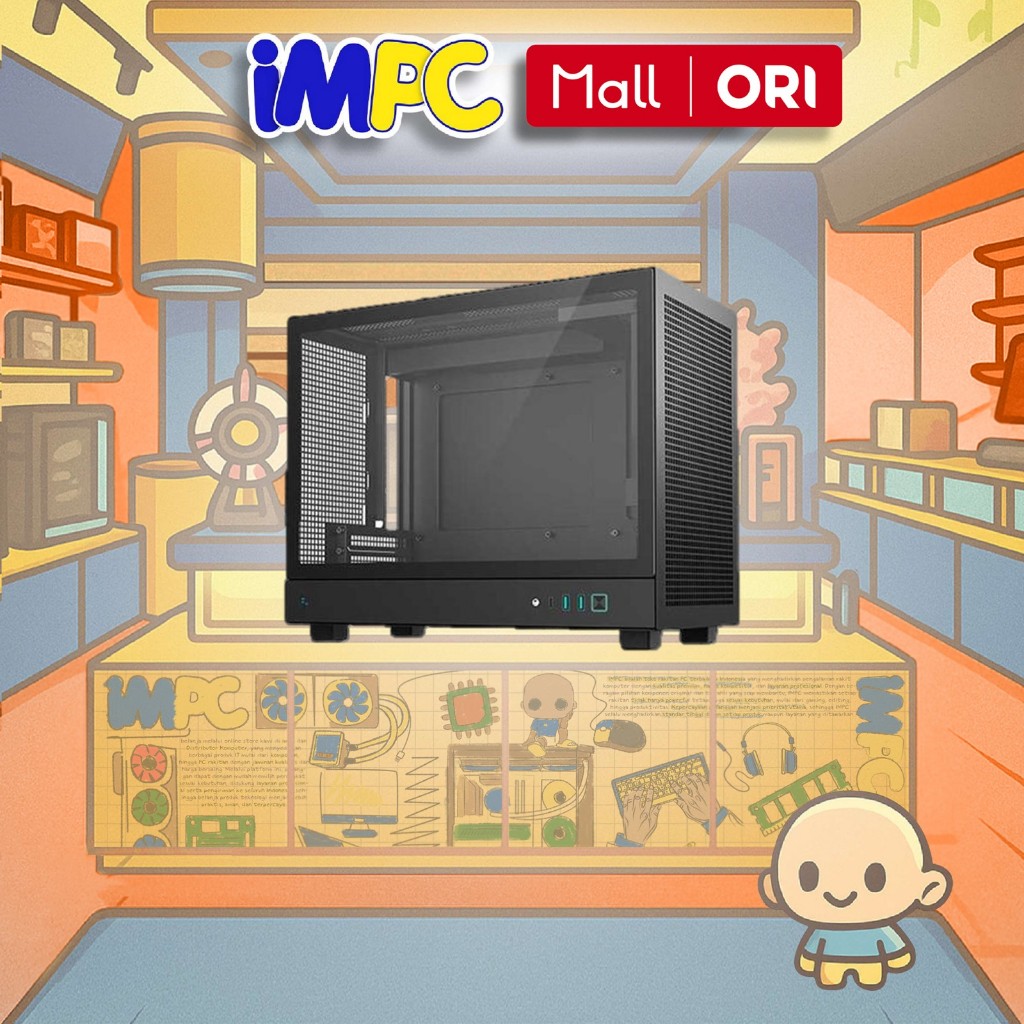 Deepcool CH160 Plus Black M-ATX Casing