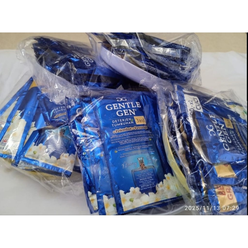 Deterjen Gentle Gent 3in1 ( 1 renceng isi 16)