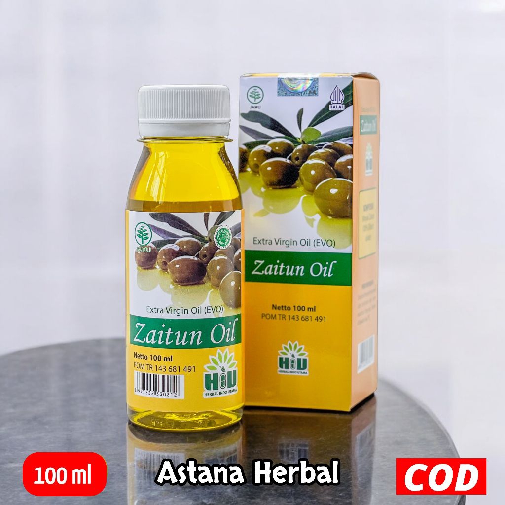HIU Minyak Zaitun 100 ml Original Extra Virgin Oil