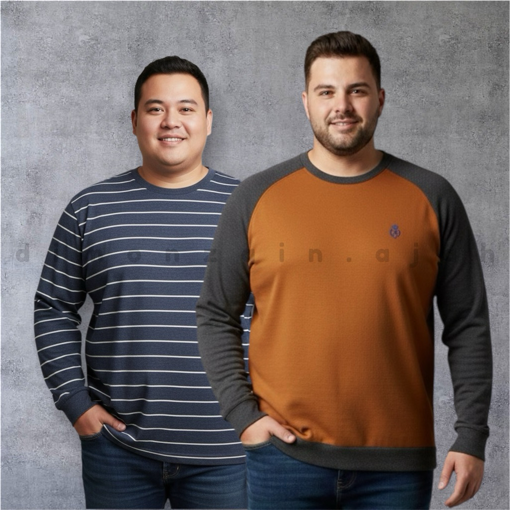 Baju Kasual Lengan Panjang Pria - kaus pria preloved