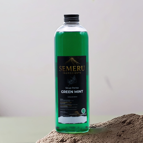 Semeru Sirup - Syrup Green Mint 500ml - Sirup Minuman Rasa Green mint