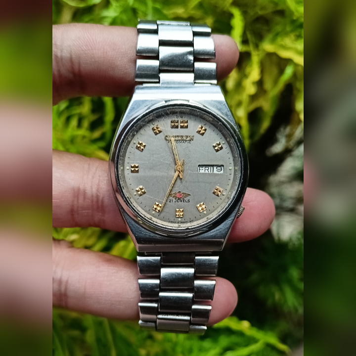 CITIZEN 4-039203SMT Silver Dial Gold Jewel Second Original | Jam Tangan Pria Klasik