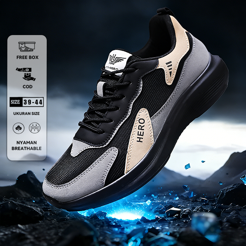 Sneakers Pria Minimalis Sporty - Sepatu Kets Nyaman untuk Sehari-hari dan Kerja | Desain Modern