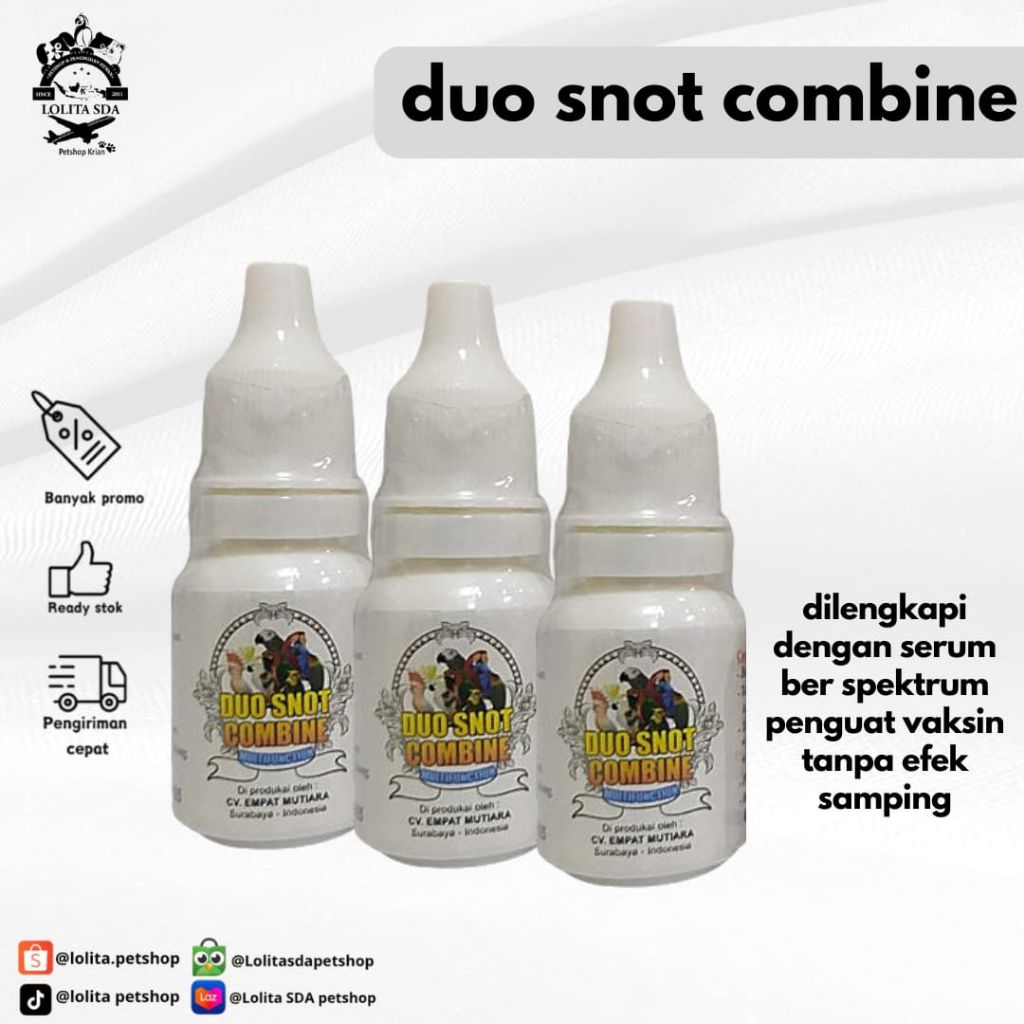 duo snot combine suplemen semua jenis burung