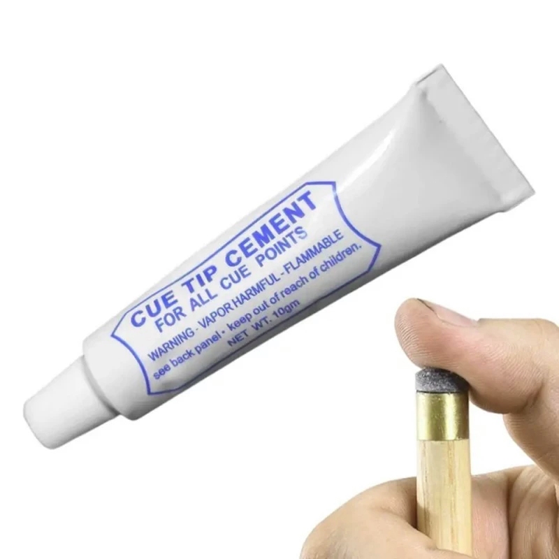10G Lem Tip Billiard Tube Aluminium Epoxy Resin Perekat Kuat Kering Lambat Untuk Penggantian Tip Co