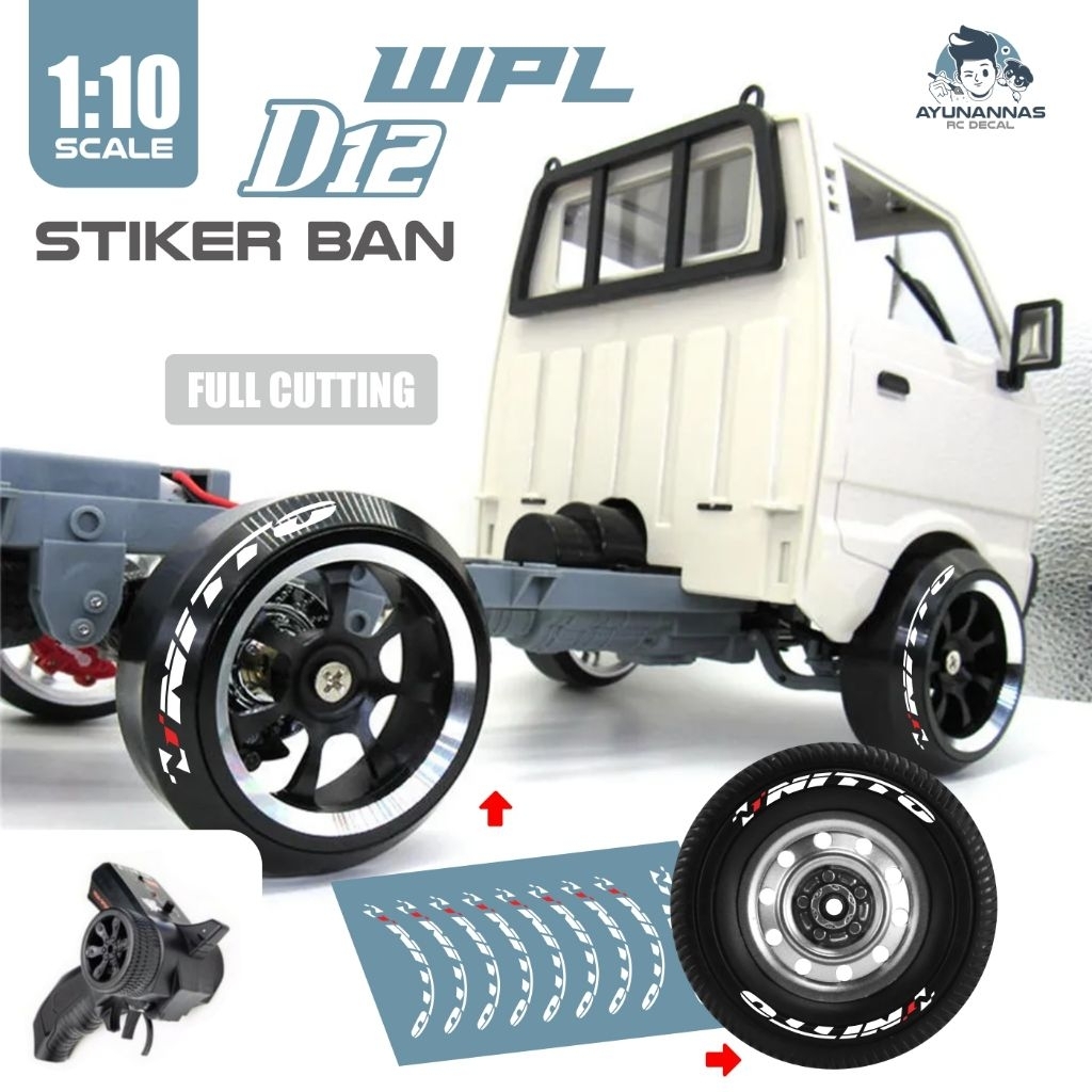 Stiker Ban Rc Wpl D12 Custom detailing