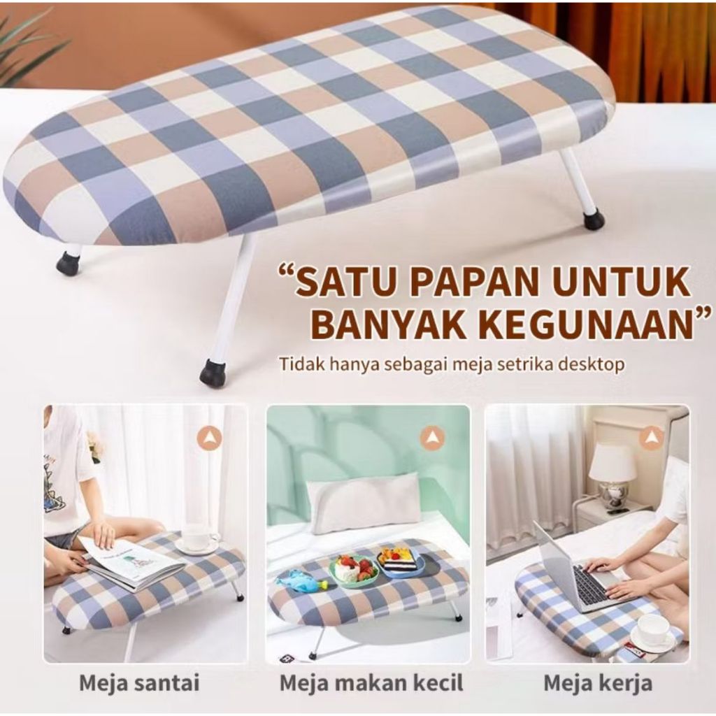 Meja setrika Mini Lesehan / Papn setrika Lipat Pipa / Meja Lipat Mini